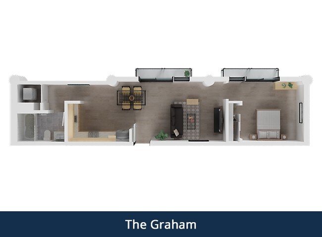 1x1 - 597 floor plan